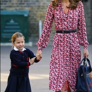 MICHAEL Michael Kors Belted floral midi dress